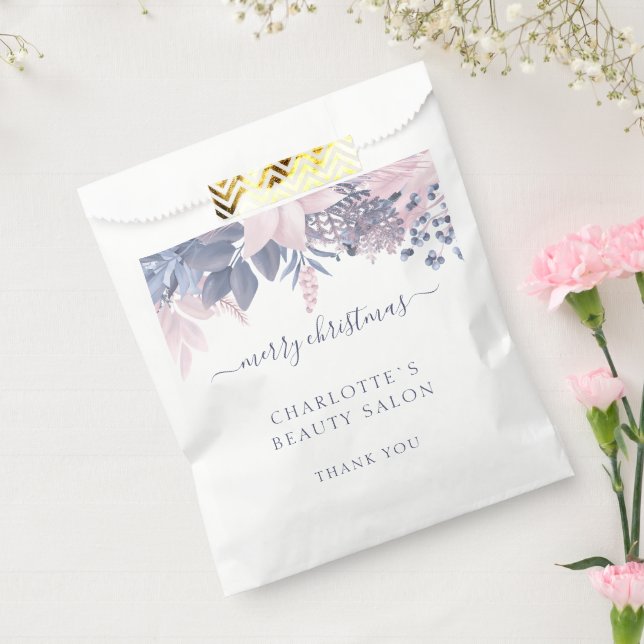 Salon Custom Business Christmas   Favor Bag (Sealed)