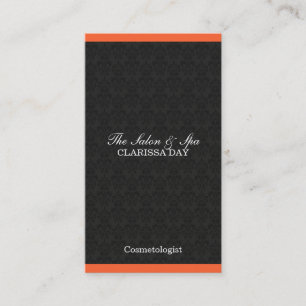 Salon Damask Color Bar Business Card