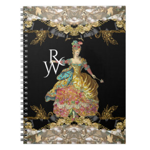 Salon de Liquid French Rococo Monogram Notebook