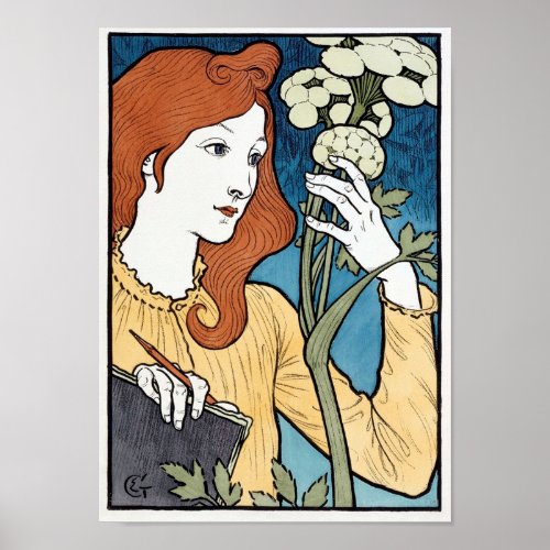 Salon des Cent 1894 Art Nouveau by Eugene Grasset Poster