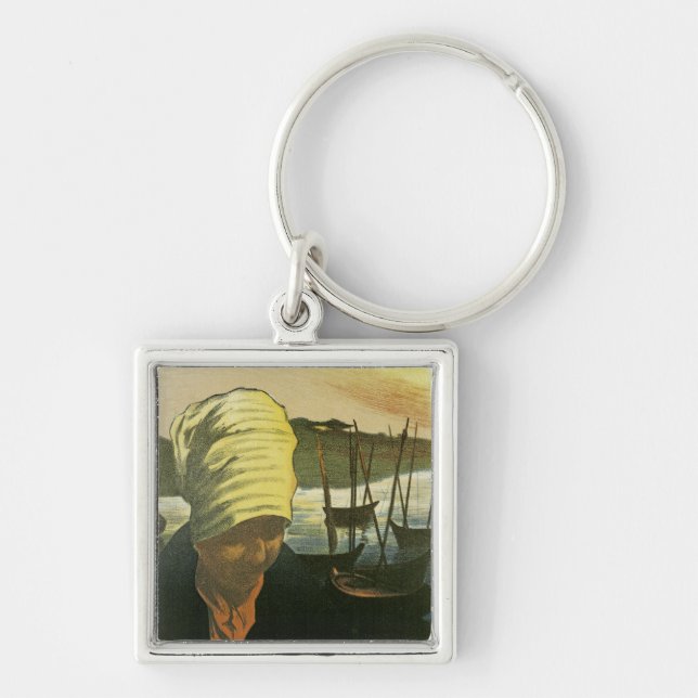 Salon Des Cent ~ Etudes de F. Gottlob Keychain (Front)