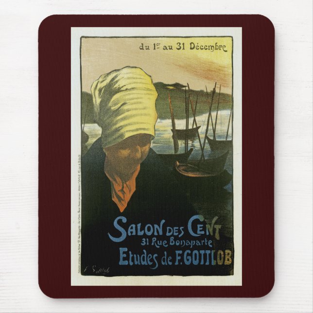 Salon Des Cent ~ Etudes de F. Gottlob Mouse Pad (Front)