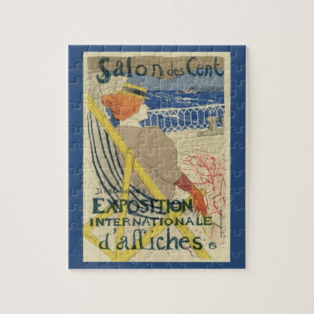 Salon des Cents by Toulouse Lautrec, Art Nouveau Jigsaw Puzzle (Vertical)