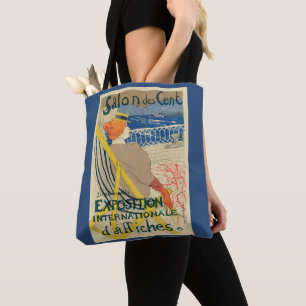 Salon des Cents by Toulouse Lautrec, Art Nouveau Tote Bag