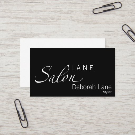 Customizable Salon Business Card