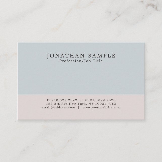 Salon Elegant Modern Creative Professional Design Business Card (Front)
