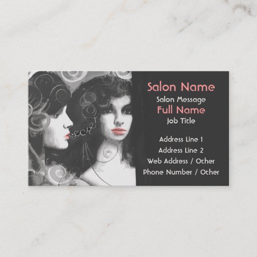 Customizable Salon / Fashion / Boutique Business Cards