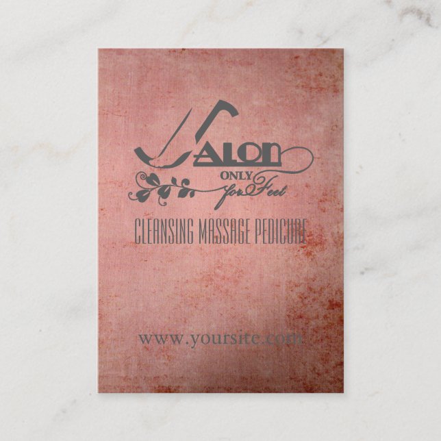 SALON For Feet - Business-/Schedule Card (Front)