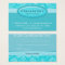 Salon Gift Card Certificate Spa Blue Damask