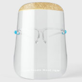 Salon Gold Glitter Face Shield (Front)