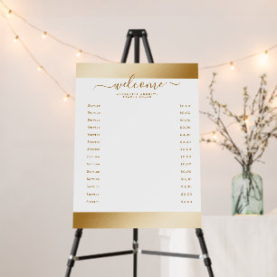 Salon Gold Stripe  Foam Board