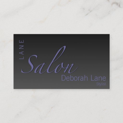 Customizable Salon Gradient Business Card Template