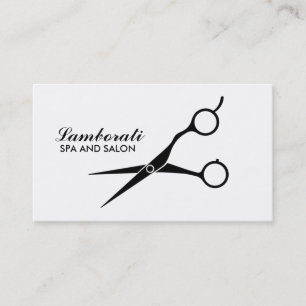 Salon Hair Stylist Hairdresser Professional White Business Card