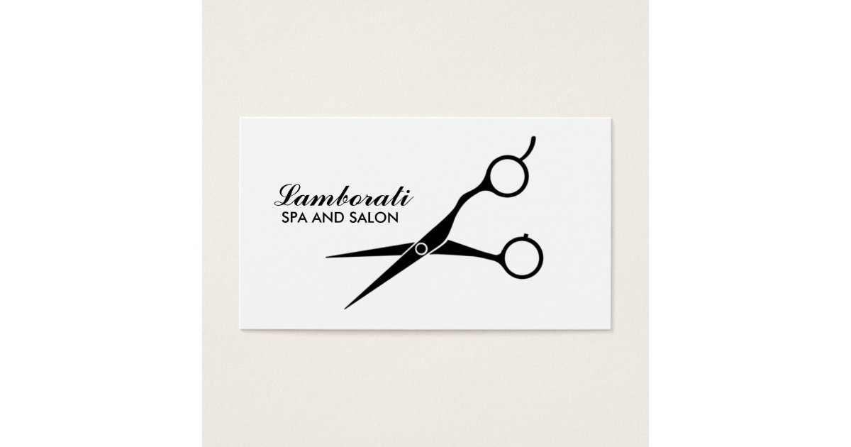 Salon Hair Stylist Hairdresser Professional White Business Card ...