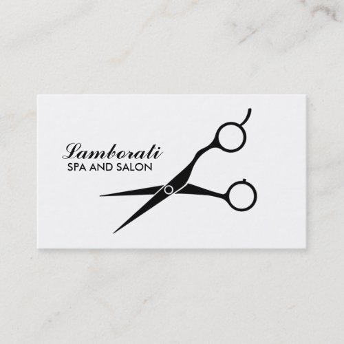 Salon Hair Stylist Hairdresser Professional White Business Card Templates