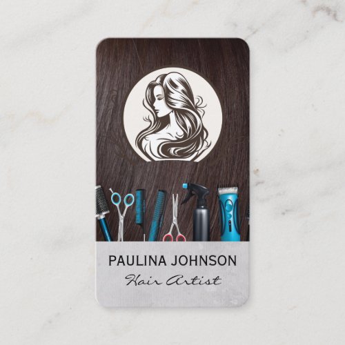 Salon Hair Tools | Beauty Spa Business Card