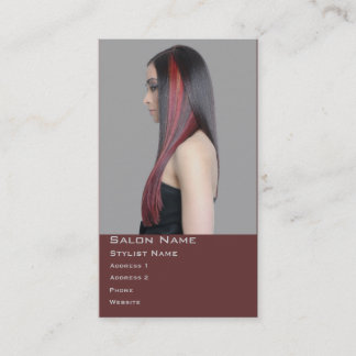 Salon Hairstylist Funky Color Card