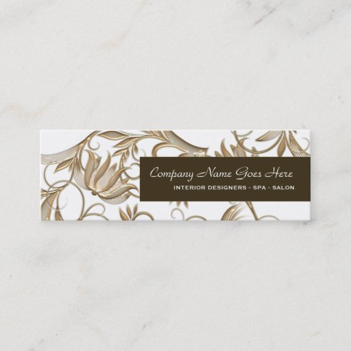 Customizable Salon hydro spa floral elegance business card templates