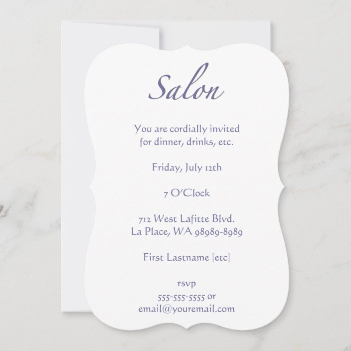 Salon Invitation