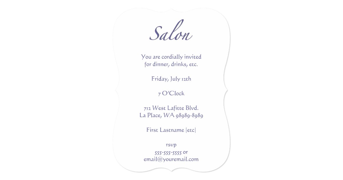 Salon Invitation