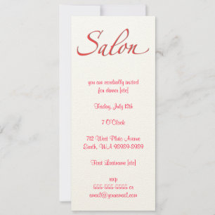 Salon Invitation