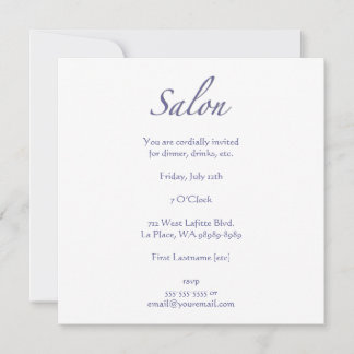 Salon Invitation
