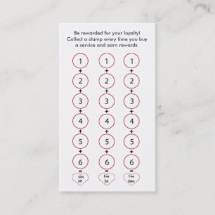 Salon Loyalty Business Card