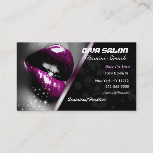 Salon/ Makeup Artist Business Card