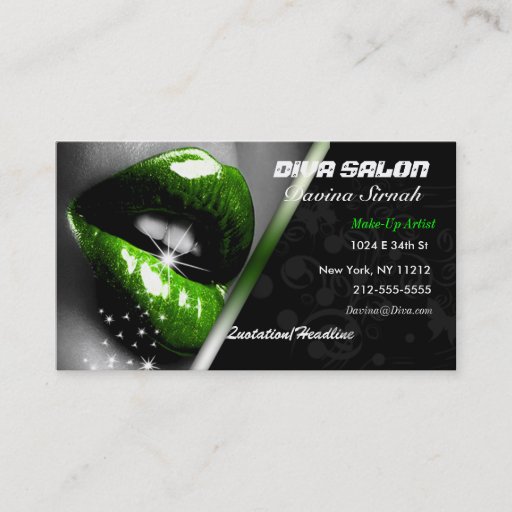 Customizable Salon/ Makeup Artist Business Card