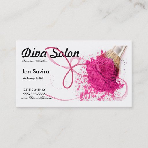 Customizable Salon/ Makeup Artist Business Card