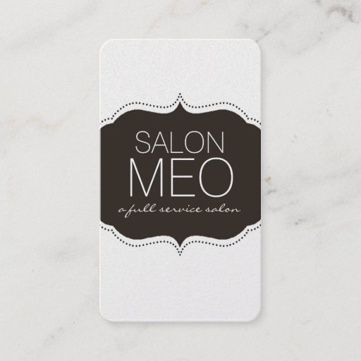 Customizable SALON MEO BUSINESS CARDS