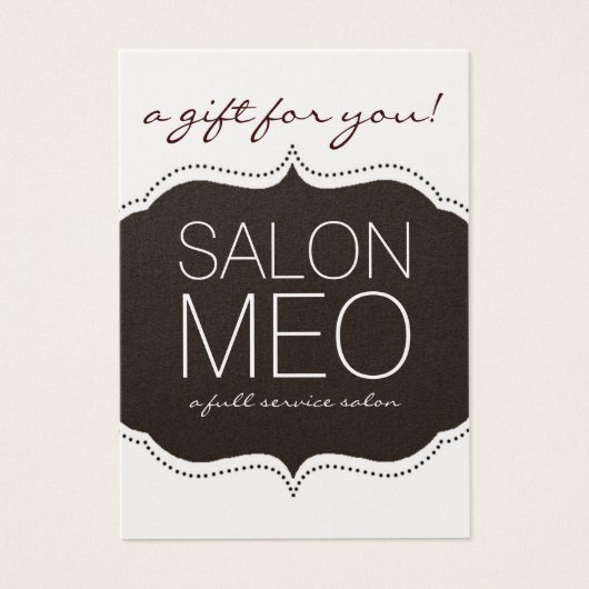 SALON MEO GIFT CARD (Front)