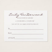 SALON MEO GIFT CARD (Back)