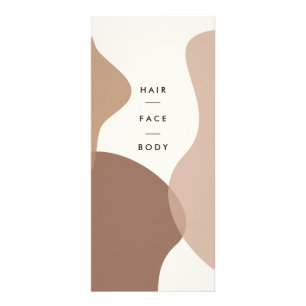 Salon Minimal Modern Service Price List Rack Card