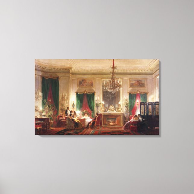 Salon of Princess Mathilde Bonaparte Canvas Print (Front)