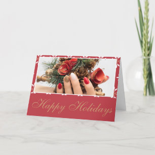 Salon or spa Christmas/Holiday Holiday Card