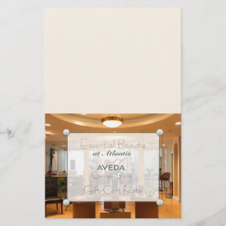 Salon Photo Gift Certificate (DIY Folding) Flyer