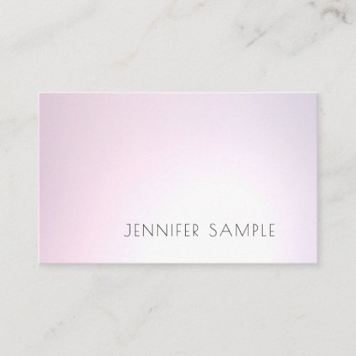 Salon Plain Modern Elegant Design Professional Business Card