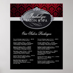 Salon Price List Poster