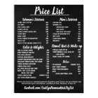 Salon Price LIst