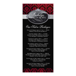 Salon Price List Rack Card