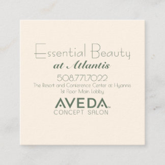 Salon QR Code Business Card