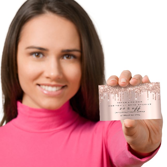 Salon Referral Card Spark Makeup Lashes Nails Wax (Salon Referral Card Spark Makeup Lashes Nails Wax)