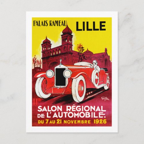 Salon Regional De LAutomobile  Lille Postcard