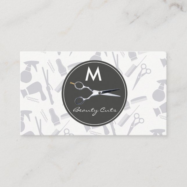 Salon Scissors | Hair Salon Tools Business Card (Front)