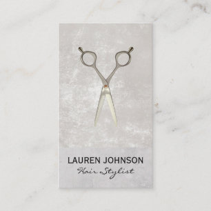 Salon Scissors Icon Business Card