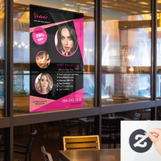 Salon Services Window Cling