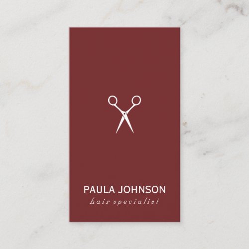 Salon Shears Icon Business Card