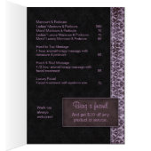 Salon Spa Brochure Purple Damask (Inside (Right))