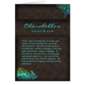 Salon Spa Brochure Turquoise Blue Green (Front)